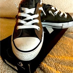 Women converse charcoal grey sz 10